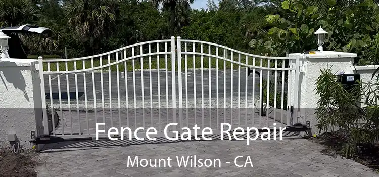  Fence Gate Repair Mount Wilson - CA