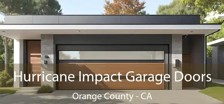 Hurricane Impact Garage Doors Orange County - CA